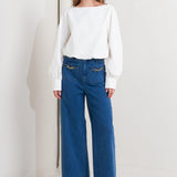 LAUREN TOUCH WOVEN TOP