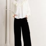 EDWARDIAN WALTZ WOVEN TOP