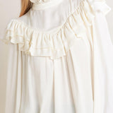 EDWARDIAN WALTZ WOVEN TOP