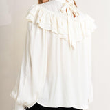 EDWARDIAN WALTZ WOVEN TOP