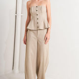 MODERN CORSET MOCHA KNIT TOP