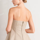 MODERN CORSET MOCHA KNIT TOP