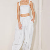 OCEAN BREEZE WOVEN CROP TOP
