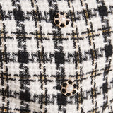 MONA CHECK TWEED VEST
