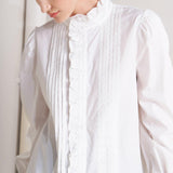 MILK CLOUD WOVEN TOP