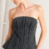 NIGHT SHAPE DENIM TOP