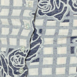SWEET CHECK ROMANCE WOVEN JACQUARD TOP