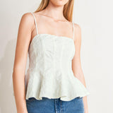 GRAND ENTRANCE WOVEN TOP