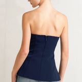 NOIR CONTOUR WOVEN TOP