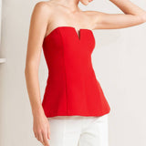 NOIR CONTOUR WOVEN TOP