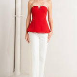 NOIR CONTOUR WOVEN TOP