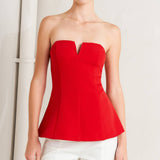 NOIR CONTOUR WOVEN TOP