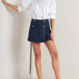 PURE POETRY VICTORIAN WOVEN TOP