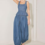 SOFT REBEL VOLUME WOVEN TOP