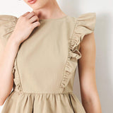 WHITE BLOSSOM WOVEN TOP