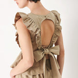 WHITE BLOSSOM WOVEN TOP