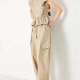 WHITE BLOSSOM WOVEN TOP