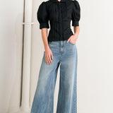 REFINED ROMANCE WOVEN TOP