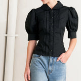 REFINED ROMANCE WOVEN TOP