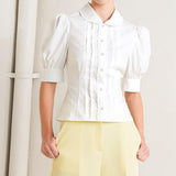 REFINED ROMANCE WOVEN TOP