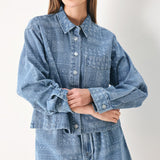VINTAGE BANDANA DENIM JACKET