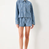 VINTAGE BANDANA DENIM JACKET