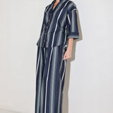 CITY STRIPE WOVEN TOP