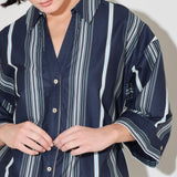 CITY STRIPE WOVEN TOP