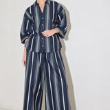 CITY STRIPE WOVEN TOP