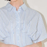 SKYLINE STRIPE WOVEN TOP