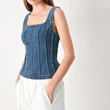 HONEYLINE DENIM TOP