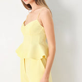 SWEET SUNSHINE WOVEN CAMI TOP