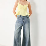 SWEET SUNSHINE WOVEN CAMI TOP