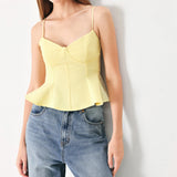 SWEET SUNSHINE WOVEN CAMI TOP