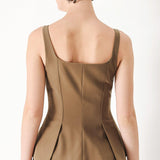 RICH SILHOUETTE WOVEN TOP