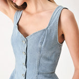 BLOSSOM BLUE DENIM TOP