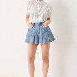 SWEET NOTE MOMENT WOVEN TOP