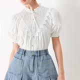 SWEET NOTE MOMENT WOVEN TOP