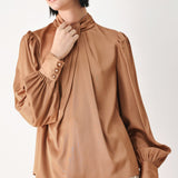 GOLDEN HOUR HIGH NECK BLOUSE