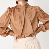 GOLDEN HOUR HIGH NECK BLOUSE