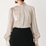 GOLDEN HOUR HIGH NECK BLOUSE
