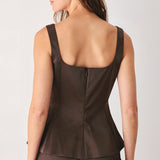 PARCHMENT WOVEN TOP