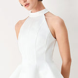 CELESTE HALTER WOVEN TOP