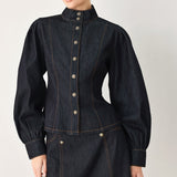 MODERN PREP DENIM TOP