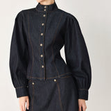 MODERN PREP DENIM TOP