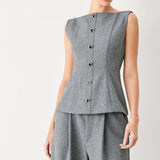 GRANITE FLOW WOVEN TOP