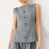 GRANITE FLOW WOVEN TOP