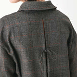 OFF THE CLOCK PLAID BUTTON DOWN TOP