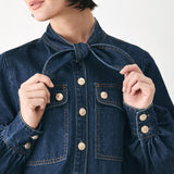 DEEP INDIGO MODERN MUSE DENIM TOP