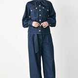 DEEP INDIGO MODERN MUSE DENIM TOP